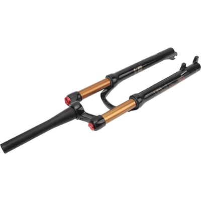 Fourche à Suspension Air 29 pouces Vélo de Montagne Fourche Avant Vélo Amortisseur Avant Pivot Conique Blocage Manuel black