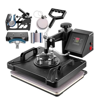 Heat Press - Transferpers - Sublimatieprinter - Heat Press Machine - 8 in 1 - 12 x15 Inch - Multifunctionele Sublimatie - voor Mok/Latte Mok/Hoed/Plaat/fles