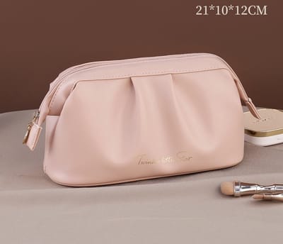 Make-up tasje - Met handige vakjes - Cosmetica organizer - Make-up tas - Skincare Organizer - Reis Toilettas - Beautycase - Roze
