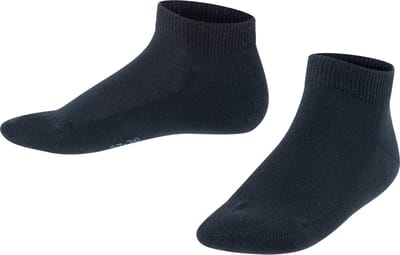 FALKE Family kort eenkleurig katoen sneakersokken enkelsokken kinderen blauw - maat 23-26