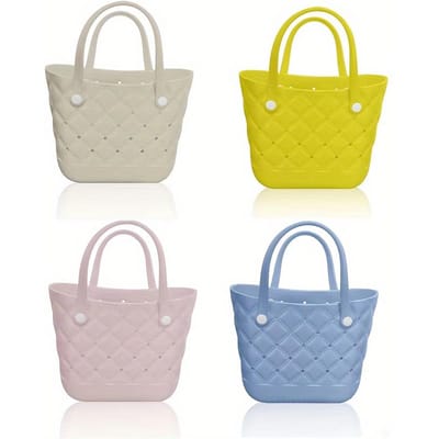 Sac de Plage Chic en EVA - Grande Capacité, Durable & Résistant à la Décoloration avec Bandoulière Sécurisée Sac d'Extérieur rose