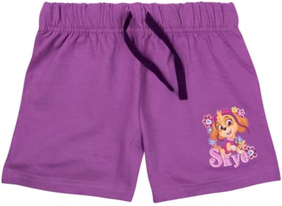 Paw Patrol Short - Korte Broek - Met Aansnoerkoord - Lila - Katoen - Maat 110/116