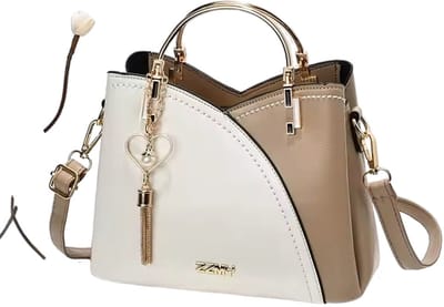 Luxe lederen handtas - Elegante schoudertas - Mode - Dames - Stijlvol - Casual