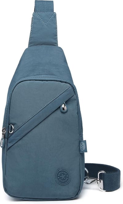Bagwise® Premium Crossbody Tas Dames & Heren – Sling Bag / Schoudertas – Waterafstotend – Anti-Diefstal Vak – Verstelbare Band – (1239) Blauw