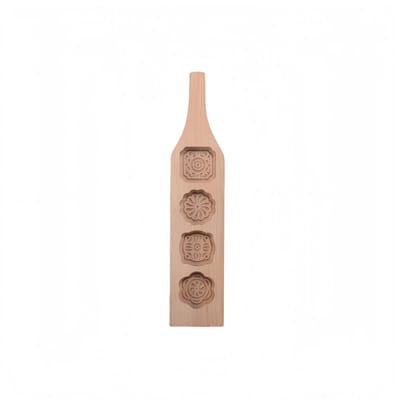 Bloemvorm - Gebakvorm - Geschikt voor thuisgebruik - Gemakkelijk schoon te maken - Zonder verf of was - 35*7 cm - Natuurlijke houtkleur - 1 stuk