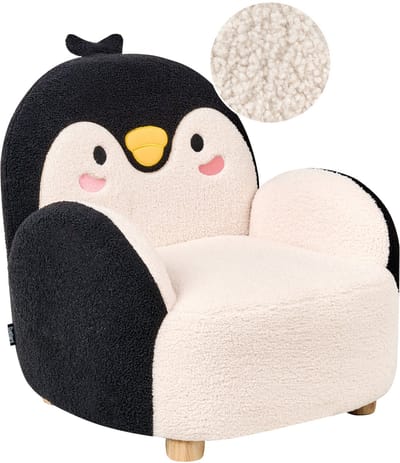FYN - Kinderfauteuil - Zwart - Bouclé