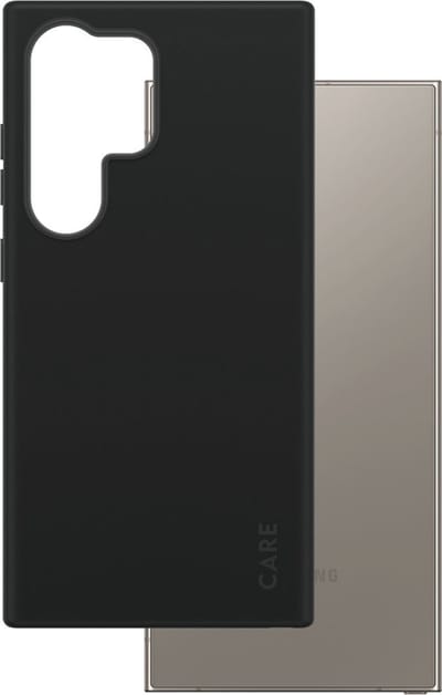 CARE by PanzerGlass Fashionable Case Black w. QI Compatible Samsung Galaxy S25 Ultra