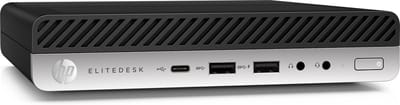 HP EliteDesk 705 G5 DDR4-SDRAM 3200G mini PC AMD Ryzen 3 PRO 8 GB 256 GB SSD Windows 10 Pro Zwart, Zilver