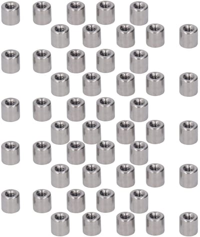 Dailygoods- Koppelmoer 50 Stuks - M4 Binnendraad - Roestvrij Staal - Stevige Bevestiging - Duurzaam - Gemakkelijk te Installeren - Moer