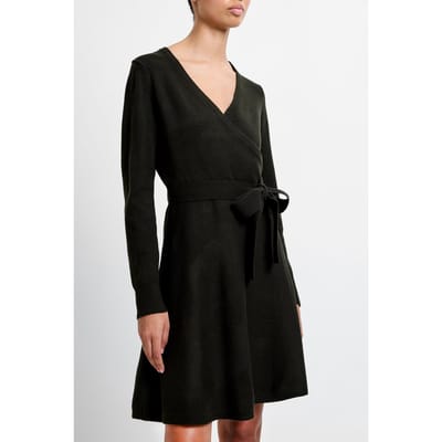French Connection Babysoft Wrap Mini Dress Brunswick Green Größe: XS | Minikleider Outlet | Damen | Grün