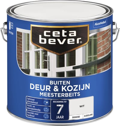 Cetabever Buitenbeits Deur & Kozijn - Wit - Zijdeglans - 2,5l