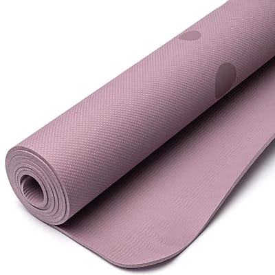 Yogi & Yogini Premium TPE yogamat Bloem des Levens lila – 61 cm x 183 cm x 0,5 cm