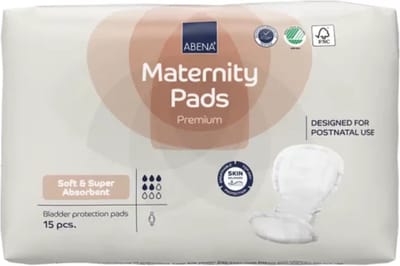 Abena Kraamverband Premium- 15 stuks - Sterk Absorberend - Maximaal comfort - Optimale bescherming - Droog gevoel - Dermatologisch Getest
