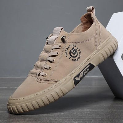 Zomer Herenschoenen IJszijde Doek Canvas Schoenen Grijs Platte Casual Schoenen Vetersluiting Niet-Leer Sneakers Mode Zachte Wandelschoenen 43 gray