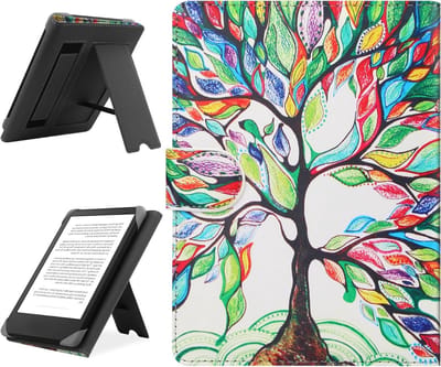 Universele Hoes voor 6.8" en 7" E-Book Readers, Beschermende Leder Standcase voor Kindle, Kobo en Pocketbook