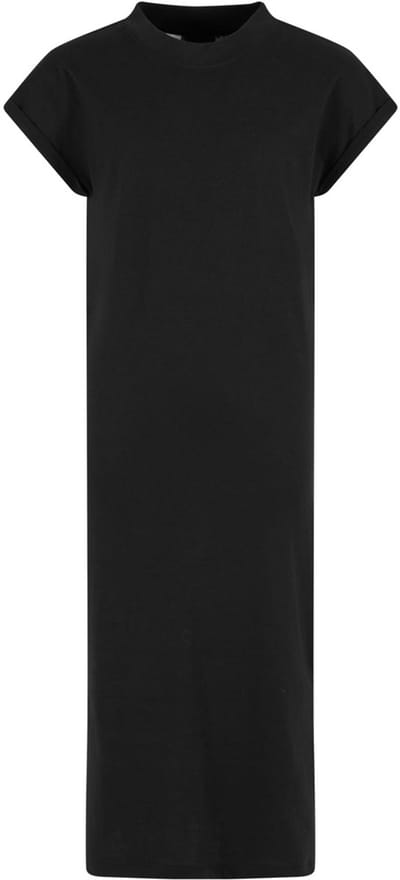 Urban Classics - Long Extended Shoulder Kinder Lange jurk - Kids 110/116 - Zwart