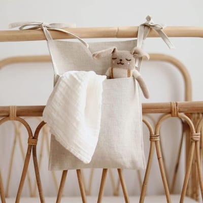 Kinderkamer organizer om op te hangen - opbergtas voor babybed - luiers en speelgoed opbergen in kinderbed