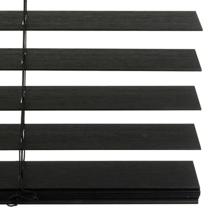 Dutchblinds® Bamboe Jaloezieën - 50mm - Zwart - 115 x 250 cm - Breedtematen van 40 t/m 300 cm