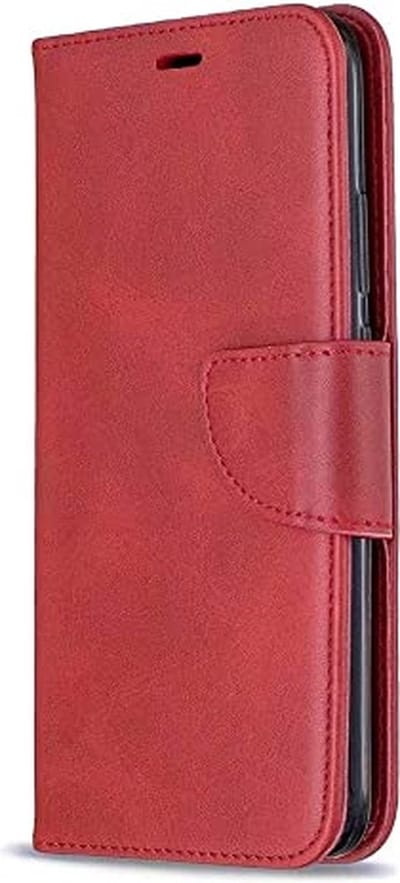 LuxeBass Telefoon Wallet Bookcase geschikt voor Huawei Mate 30 Lite-Portemonnee telefoonhoesje voor Bankpassen-Kunstleer-Siliconen Houder-Magnetische sluiten- Rood gsm hoesje - telefoonhoes - telefoonhoesjes - telefoonhoes - gsm hoes - telefoonhoesje