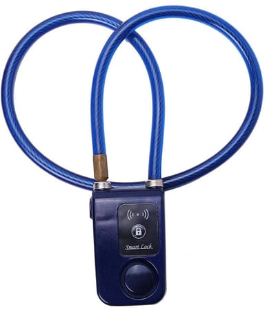 Dailygoods - Fietsslot - Bluetooth - Smart Lock met Alarm - Blauw - Anti-diefstal - Geschikt voor Fiets en Motorfiets