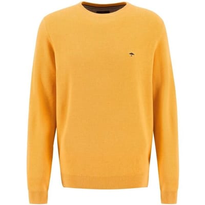 Fynch-Hatton Trui Ronde Hals Fine Structure Winter Sun / male