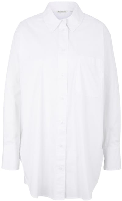 Tom Tailor Denim - Oversized overhemd - Maat XS - White