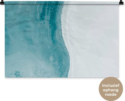 Wandkleed - Wanddoek - Strand - Water - Australië - 90x60 cm - Wandtapijt