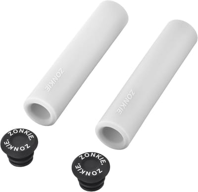 Antislip Fietsstuurgrepen Set - Universele Rubberen Handvatten voor Scooter, MTB, Racefiets en Stadsfiets