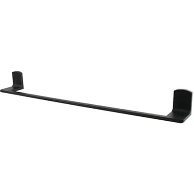 Spirella Taku Handdoekhouder - Wandhanddoekhouder Metaal Mat Zwart - Handdoekstang voor Badkamer - 60 x 7 x 6 cm