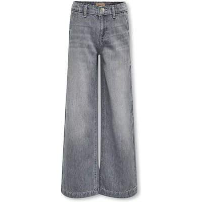 ONLY KOGCOMET WIDE LEG DNM MAT624 NOOS Meisjes Jeans - Medium Grey Denim - Maat 128