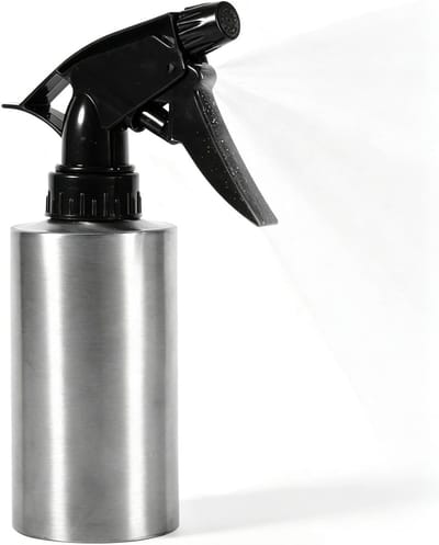 Multifunctionele Spuitfles voor Planten, 304 Roestvrijstaal, Druk Gieter en Waterblikje (250 ml) voor Bloemen, Haar en Reiniging