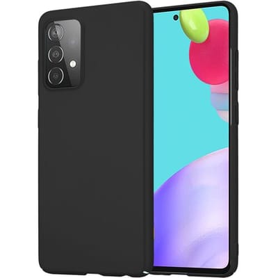 ShieldCase Hoesje geschikt voor Samsung Galaxy a52s siliconen hoesje - ultra slim - beschermend siliconen hoesje - zwart