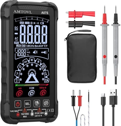 Digitale Multimeter - Oplaadbaar, 6000 Tellingen, Intelligente Elektrische Tester voor AC/DC Metingen en Meer