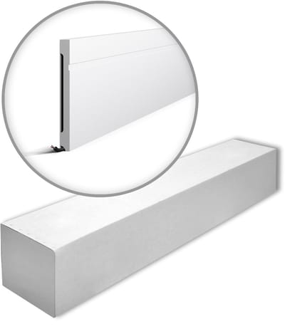 NMC FD20-box WALLSTYL Noel Marquet 1 doos 6 stukken Plint tijdeloos klassieke stijl wit | 12 m