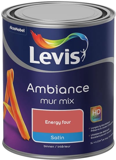 Levis - Ambiance Mur Satin Mix - Energy Four - Mengverf - 1 L