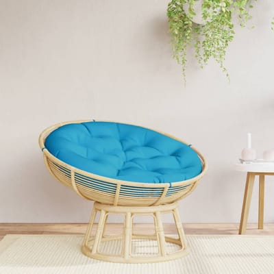 vidaXL - Zitkussen - rond - Ø - 100x11 - cm - oxford - stof - lichtblauw
