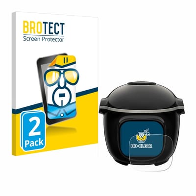 BROTECT - Screenprotector voor Krups Cook4me Touch Wifi - Folie Beschermfolie transparant 2 Stuks