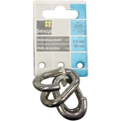 Sencys Verbindingsschakel - Verzinkt - Diam. 6x40mm - 2 Stuks