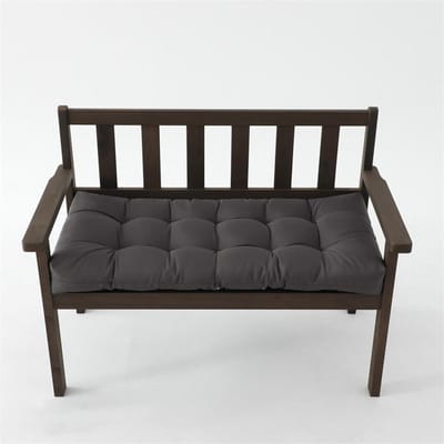 Bankkussen Waterdicht - Tuinkussen Zitkussen - Buiten Zitten - Antislip Riemen - 70x40x8cm - Grijs