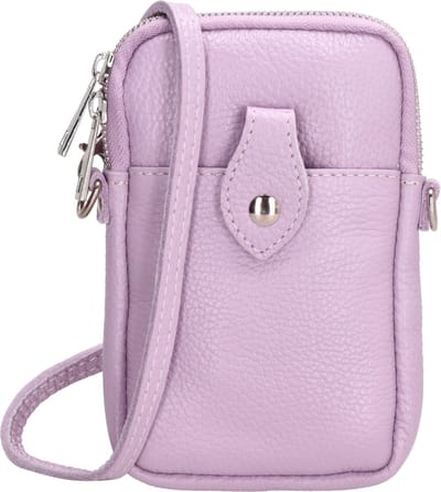 Charm London Elisa Crossbody Telefoontasje Premium Leatherlook - Leren Dames Tas - Lila