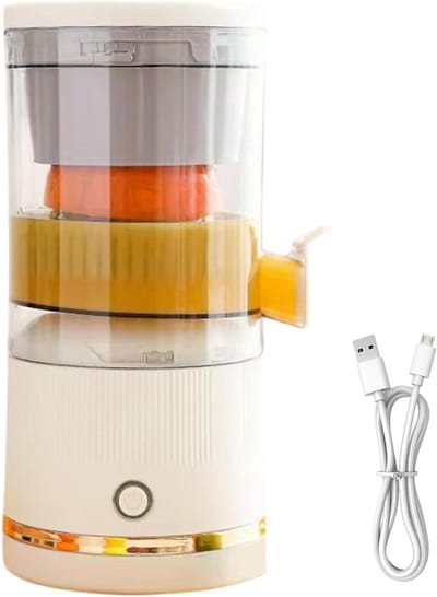 Elektrische Citruspers - Draagbare Sapcontainer - Vers Sap Maken - Automatische Vruchten Scheiding - 23.7 x 11.5 x 23.7 cm