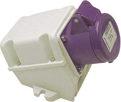 Walther 11150 wandcontactdoos 3/32A, 32A 3P 24V 0h IP44