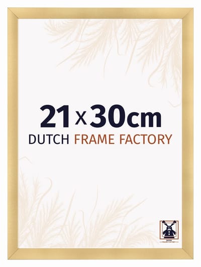 Fotolijst 21x30 cm - MDF - Goud Mat - Praag