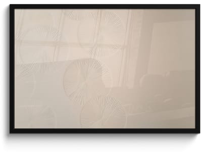 Poster in lijst - Fotolijst 90x60 cm - Posters - Japandi - Beige - Modern - Posterlijst zwart - Decoratie - Wanddecoratie woonkamer - Muurdecoratie slaapkamer
