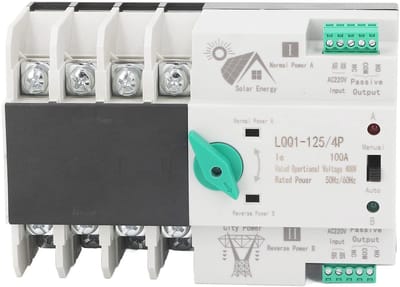 ONF3 - Automatische Omschakelaar - Dual Power Transfer Switch - 100A - 4-polig - Elektrische Omschakelaar - Voor Thuis en Fabriek - AC400V