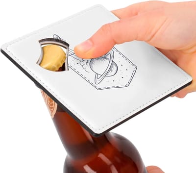 Onderzetters Flesopener - Onderzetters Set - Tafel Beschermen - Hoge Resolutie Print - 92 x 92 mm - Meerdere Kleuren