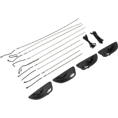 Auto LED Sfeerverlichting Tweekleurig Deurpaneel Console Sfeerlamp Geschikt voor 5 Serie F10 F11 2010‑2016 Zwarte Deurkom zwart