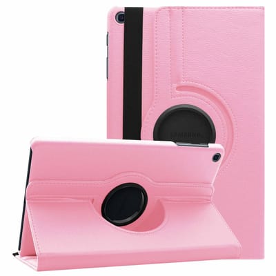 Hoesje Geschikt Voor Samsung Galaxy Tab A 10.1 hoes Licht Roze - Galaxy Tab A 2019 hoes draaibare cover Hoesje voor de Hoesje Geschikt Voor Samsung Galaxy Tablet A 10.1