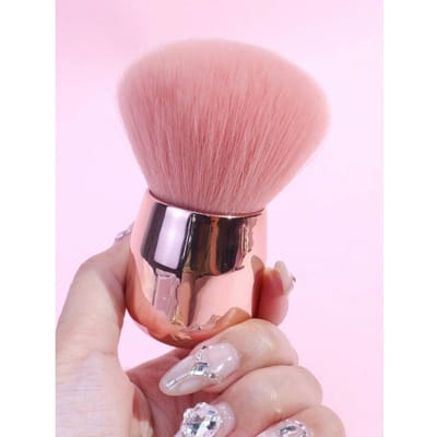 1 stuks Grote Poederkwast, Make-up Kwast Voor Nail Art Poeder, Blusher Kwast, Make-up Kwast, Zacht Haar Schoonheidstool Kwast, Contour Poederkwast roze