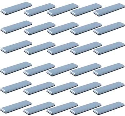 Zelfklevende Teflon meubelglijders voor tapijt en harde vloeren - 30 stuks, 70 x 19 mm